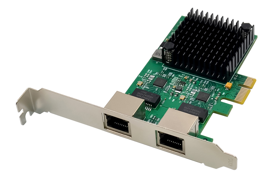 POWERTECH κάρτα επέκτασης PCIe σε 2x RJ45 2.5G ST7275, RTL8125B 1 POWERTECH κάρτα επέκτασης PCIe σε 2x RJ45 2.5G ST7275