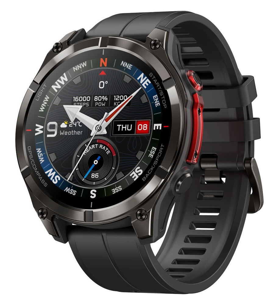 ZEBLAZE smartwatch Stratos 4 Pro με φακό, heart rate, 1.43" AMOLED, GPS, 5 ΑΤΜ, μαύρο 1 ZEBLAZE smartwatch Stratos 4 Pro με φακό