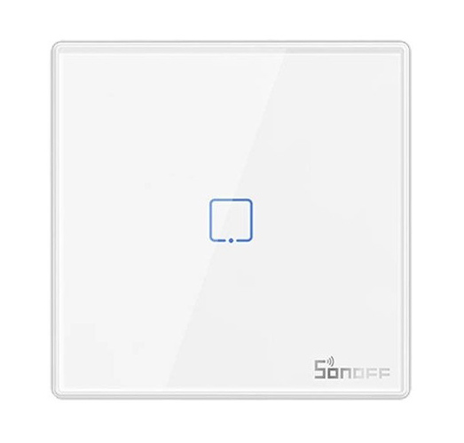 SONOFF smart διακόπτης T2EU1C-RF 433MHz, αφής, μονός, λευκός 1 SONOFF smart διακόπτης T2EU1C-RF 433MHz