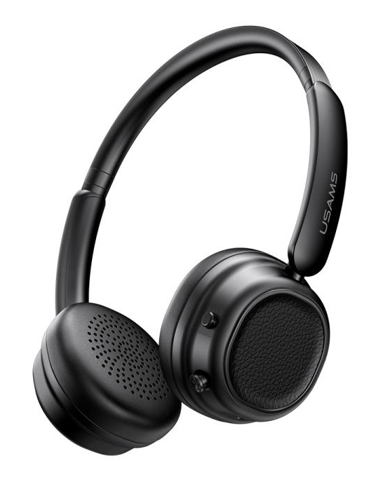 USAMS headphones SR01, ασύρματα, ANC, Φ40mm, 350mAh, μαύρα 1 USAMS headphones SR01