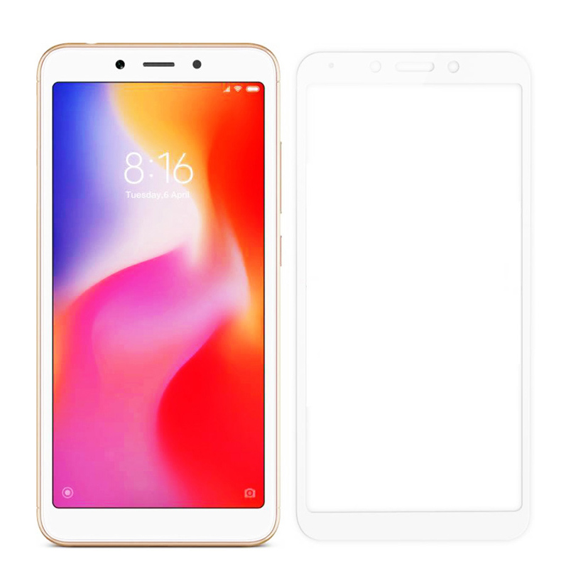 POWERTECH Tempered Glass 5D Full Glue για Xiaomi Redmi 6/6A, White 1 POWERTECH Tempered Glass 5D Full Glue για Xiaomi Redmi 6/6A