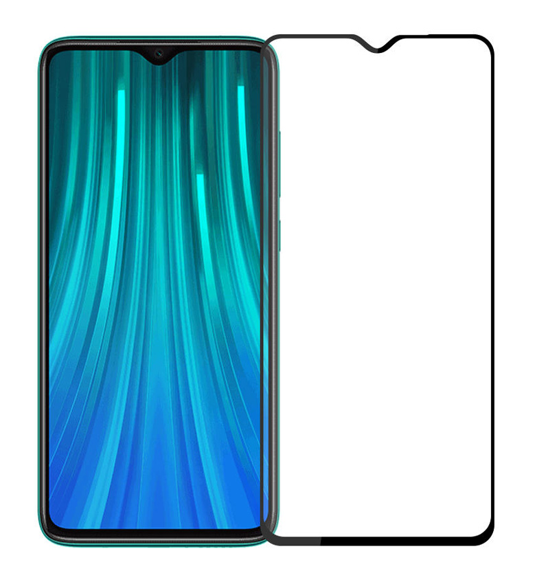 POWERTECH Tempered Glass 5D, Full Glue, Xiaomi Redmi Note 8 Pro, μαύρο 1 POWERTECH Tempered Glass 5D