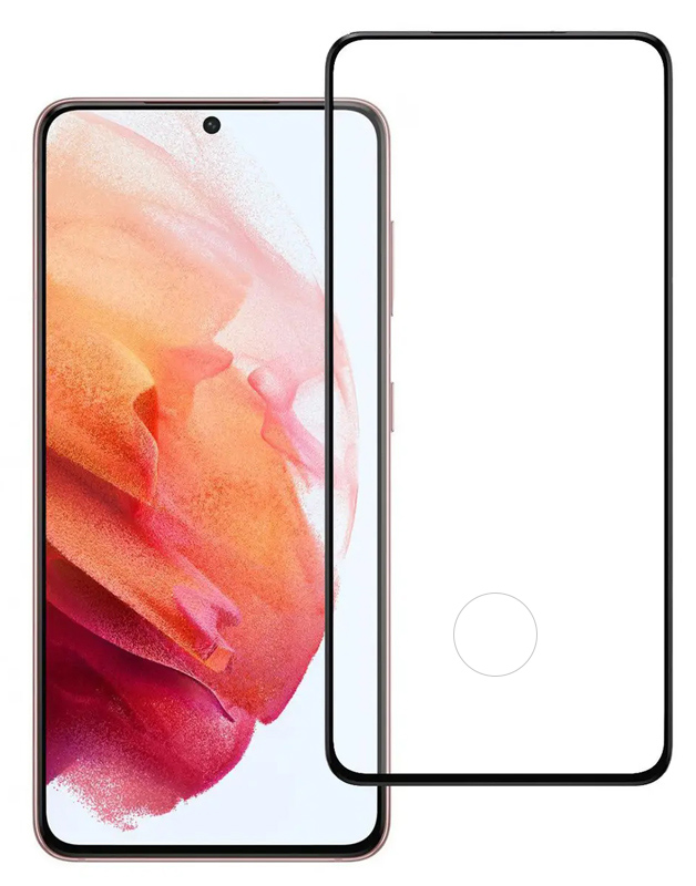 POWERTECH tempered glass 3D, full glue, Samsung S21 5G, μαύρο 1 POWERTECH tempered glass 3D