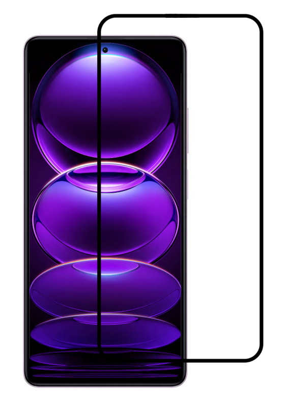 POWERTECH tempered glass 5D, Xiaomi Redmi Note 12 Pro/5G/Pro plus, μαύρο 1 POWERTECH tempered glass 5D