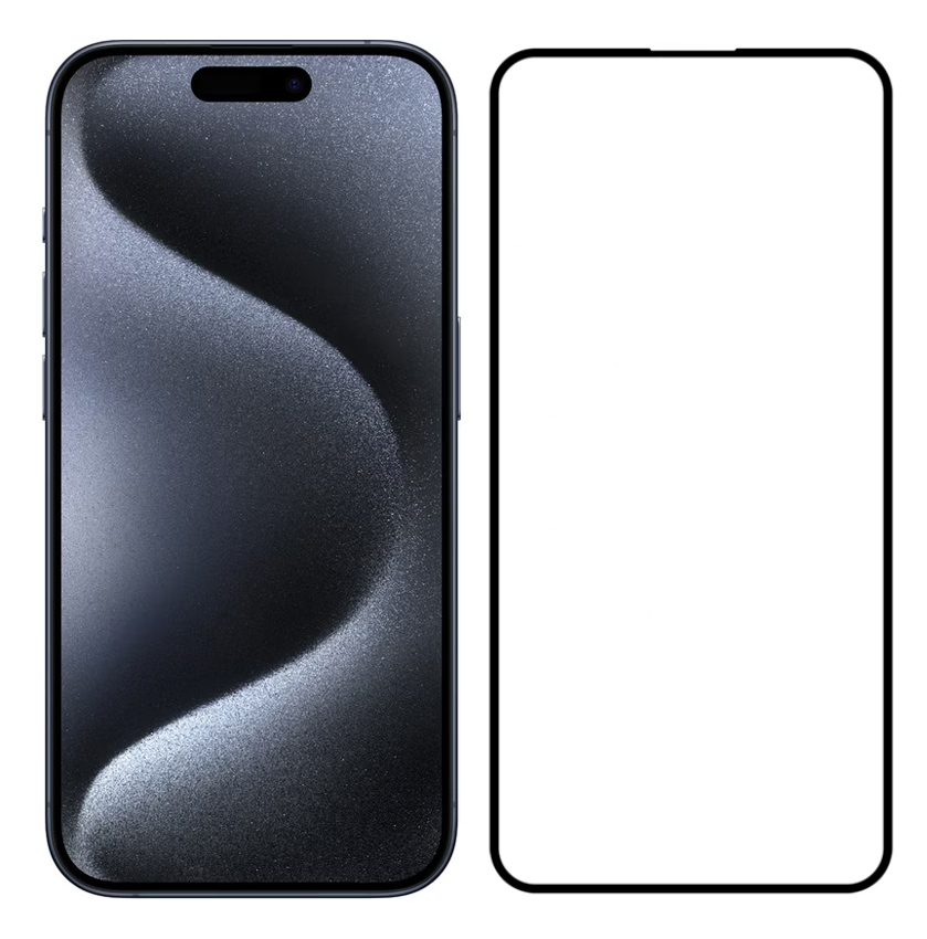 POWERTECH tempered glass 5D TGC-0659 για iPhone 15 Pro, full glue 1 POWERTECH tempered glass 5D TGC-0659 για iPhone 15 Pro