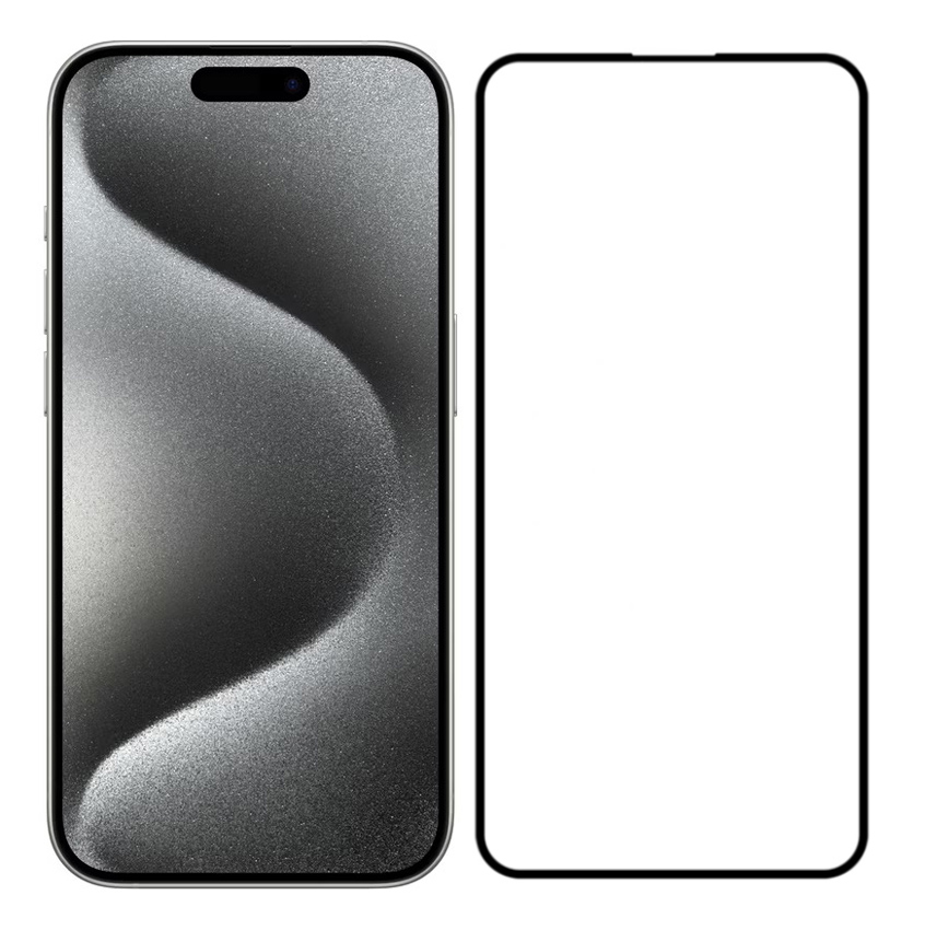 POWERTECH tempered glass 5D TGC-0660 για iPhone 15 Pro Max, full glue 1 POWERTECH tempered glass 5D TGC-0660 για iPhone 15 Pro Max