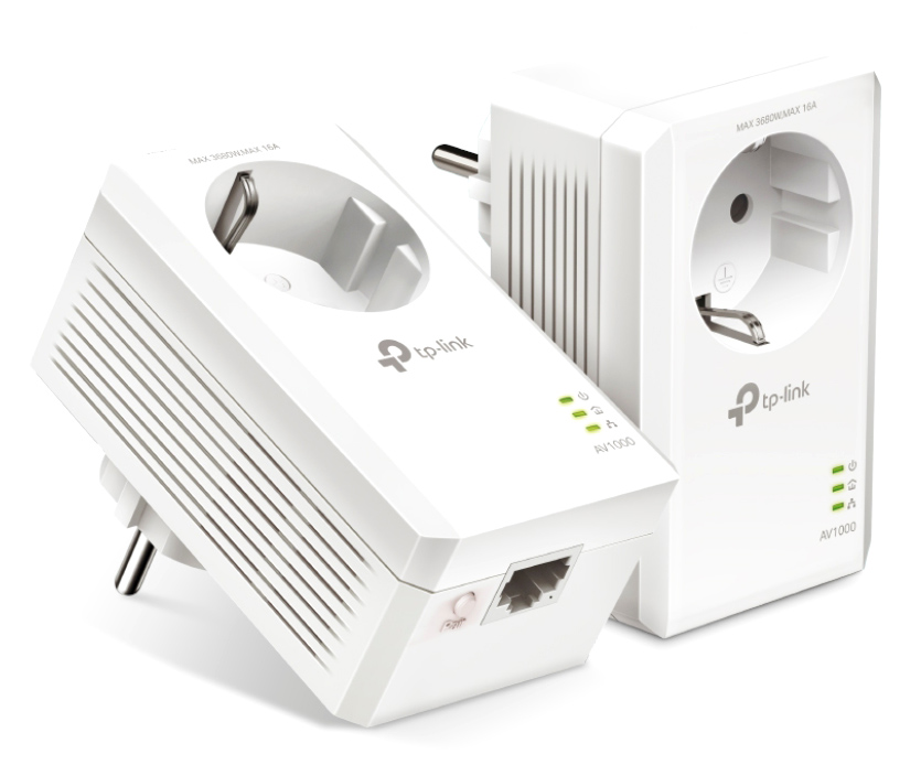TP-LINK Powerline kit TL-PA7017P, Passthrough, AV1000 Gigabit, Ver. 4.0 1 TP-LINK Powerline kit TL-PA7017P