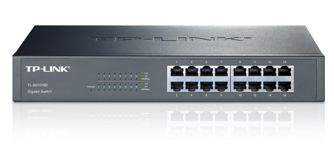 TP-LINK Desktop/Rackmount Switch TL-SG10016D 16 Θυρών, Ver. 8.0 1 TP-LINK Desktop/Rackmount Switch TL-SG10016D 16 Θυρών