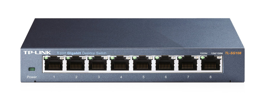 TP-LINK Desktop Switch TL-SG108 8 Θυρών, 10/100/1000Mbps, Ver. 6.0 1 TP-LINK Desktop Switch TL-SG108 8 Θυρών