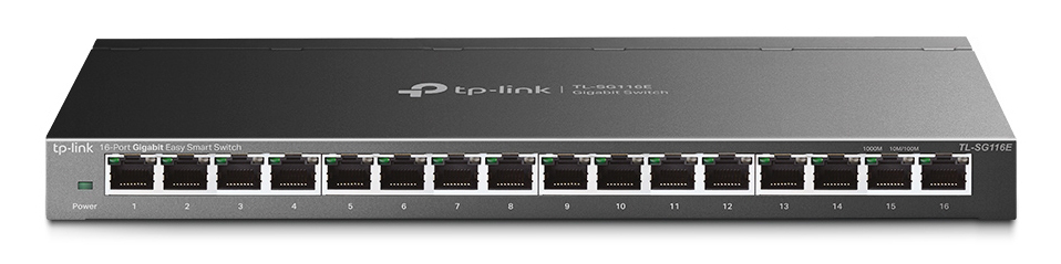 TP-LINK Easy Smart Switch TL-SG116E, 16-Port Gigabit, Ver. 1.2 1 TP-LINK Easy Smart Switch TL-SG116E