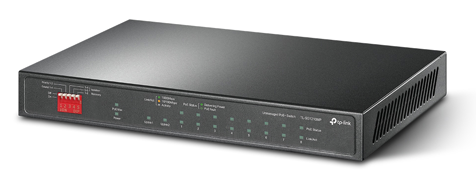 TP-LINK Desktop Switch TL-SG1210MP, 10-Port Gigabit, Ver 2.0 1 TP-LINK Desktop Switch TL-SG1210MP