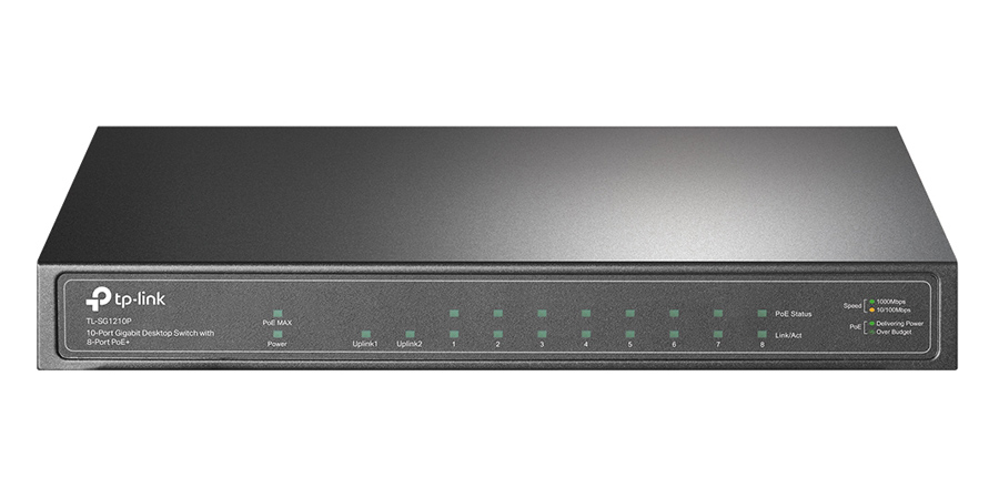 TP-LINK desktop switch TL-SG1210P, 10-Port Gigabit, 8x PoE+, Ver. 3.0 1 TP-LINK desktop switch TL-SG1210P