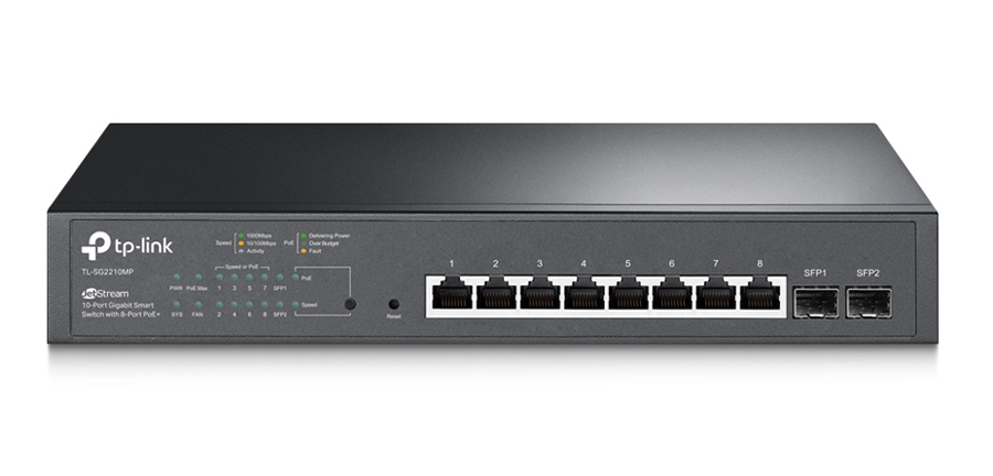 TP-LINK JetStream switch TL-SG2210MP, 10-Port Gigabit, 8x PoE+, Ver. 4.0 1 TP-LINK JetStream switch TL-SG2210MP