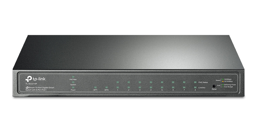 TP-LINK JetStream switch TL-SG2210P, 10-Port Gigabit, 8x PoE+, Ver. 5.0 1 TP-LINK JetStream switch TL-SG2210P