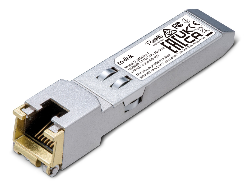 TP-LINK 10G BASE-T RJ45 SFP+ Module TL-SM5310-T, έως 30m, Ver. 1.0 1 TP-LINK 10G BASE-T RJ45 SFP+ Module TL-SM5310-T