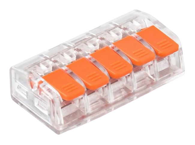 POWERTECH κλέμα σύνδεσης καλωδίων TOOL-0102, 5pin, 10τμχ 1 POWERTECH κλέμα σύνδεσης καλωδίων TOOL-0102