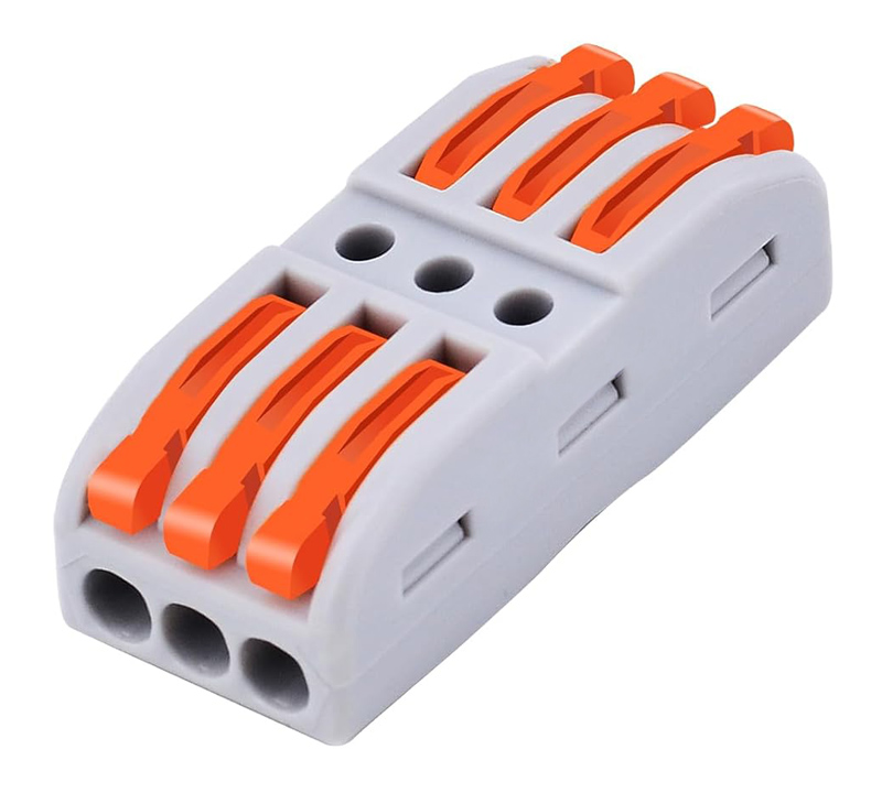 POWERTECH κλέμα σύνδεσης καλωδίων TOOL-0104, 3pin προς 3pin, 10τμχ 1 POWERTECH κλέμα σύνδεσης καλωδίων TOOL-0104