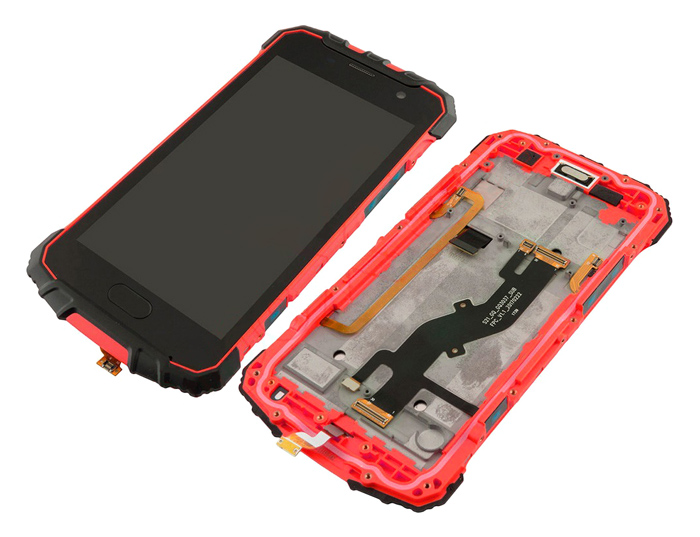 ULEFONE LCD & Touch Panel για smartphone Armor 2, με back cover, κόκκινο 1 ULEFONE LCD & Touch Panel για smartphone Armor 2