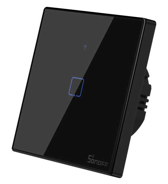 SONOFF smart διακόπτης ΤΧ-T3EU1C, αφής, Wi-Fi, μονός, μαύρος 1 SONOFF smart διακόπτης ΤΧ-T3EU1C
