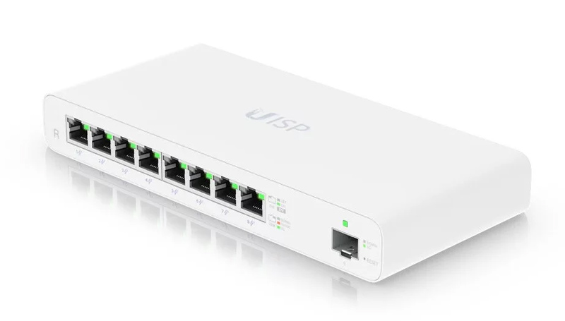 UBIQUITI router UISP-R, 8x Gigabit Ethernet Θύρες, 1000Mbps, PoE 30W 1 UBIQUITI router UISP-R