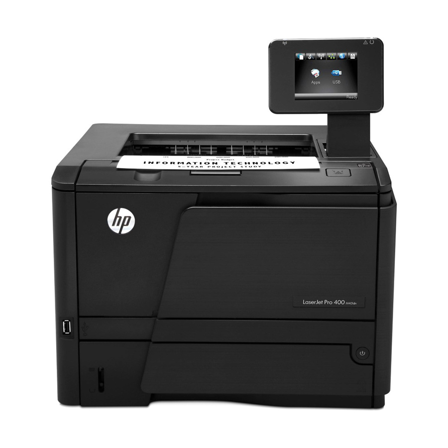 HP used Printer LaserJet Pro 400 M401dn, Mono, low toner 1 HP used Printer LaserJet Pro 400 M401dn
