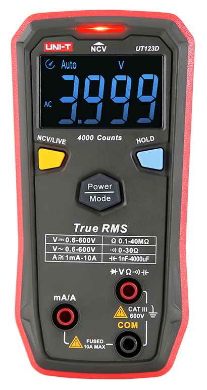 UNI-T ψηφιακό πολύμετρο UT123D, True RMS, NCV, AC/DC 1 UNI-T ψηφιακό πολύμετρο UT123D