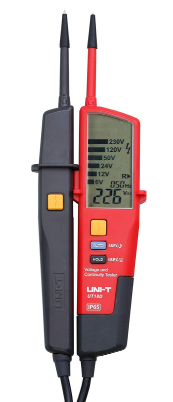 UNI-T μετρητής τάσης AC/DC UT18D, αδιάβροχος IP65, 12V έως 690V 1 UNI-T μετρητής τάσης AC/DC UT18D