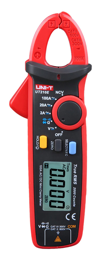 UNI-T πολύμετρο & αμπεροτσιμπίδα UT210E, 100A AC/DC, NCV, True RMS 1 UNI-T πολύμετρο & αμπεροτσιμπίδα UT210E