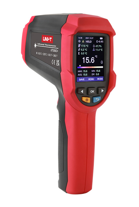 UNI-T θερμόμετρο υπερύθρων UT305C+ με αισθητήρα K, -50 °C έως 2200 °C 1 UNI-T θερμόμετρο υπερύθρων UT305C+ με αισθητήρα K