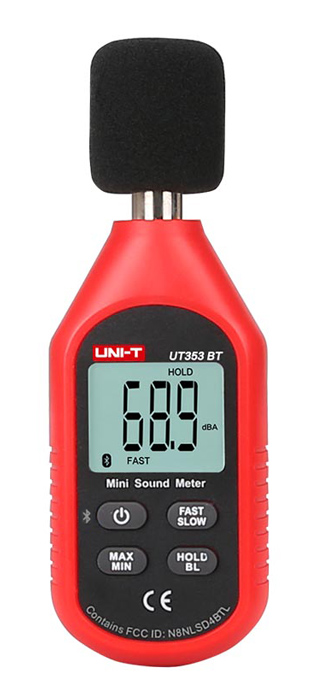UNI-T ψηφιακό ντεσιμπελόμετρο UT353BT, 30-130dB, Bluetooth 1 UNI-T ψηφιακό ντεσιμπελόμετρο UT353BT