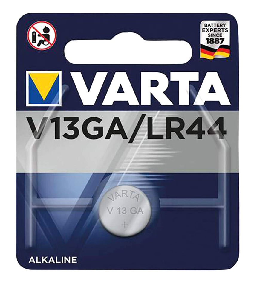 VARTA αλκαλική μπαταρία LR44, 1.5V, 1τμχ 1 VARTA αλκαλική μπαταρία LR44