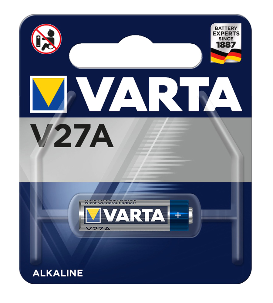 VARTA αλκαλική μπαταρία LR27A, 12V, 1τμχ 1 VARTA αλκαλική μπαταρία LR27A