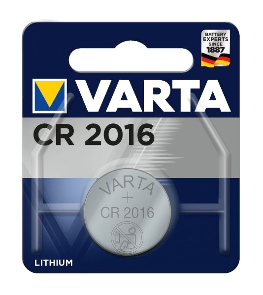 VARTA μπαταρία λιθίου CR2016, 3V, 1τμχ 1 VARTA μπαταρία λιθίου CR2016