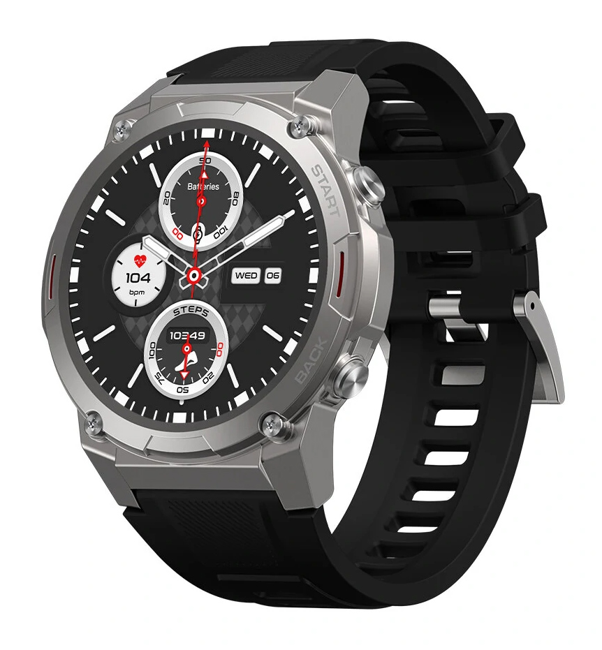 ZEBLAZE smartwatch Vibe 7 Pro, heart rate, 1.43" AMOLED, 3 ATM, ασημί 1 ZEBLAZE smartwatch Vibe 7 Pro