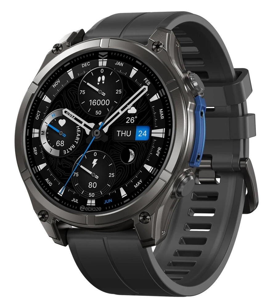 ZEBLAZE smartwatch Vibe 8 με φακό, heart rate, 1.43" AMOLED, 5 ΑΤΜ, MIL-STD-810H, μαύρο 1 ZEBLAZE smartwatch Vibe 8 με φακό