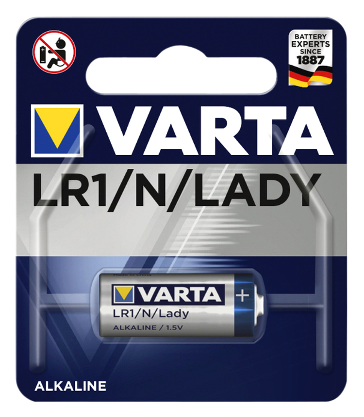 VARTA αλκαλική μπαταρία LADY LR1 N, 1.5V, 1τμχ 1 VARTA αλκαλική μπαταρία LADY LR1 N