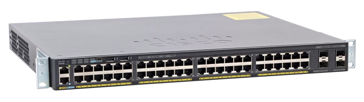 CISCO used Switch Catalyst WS-C2960X-48FPS-L, 48x 10/100/1000 POE+ 1 CISCO used Switch Catalyst WS-C2960X-48FPS-L