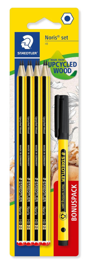 STAEDTLER σετ ξύλινα μολύβια με στυλό Noris 120-SBK8P2