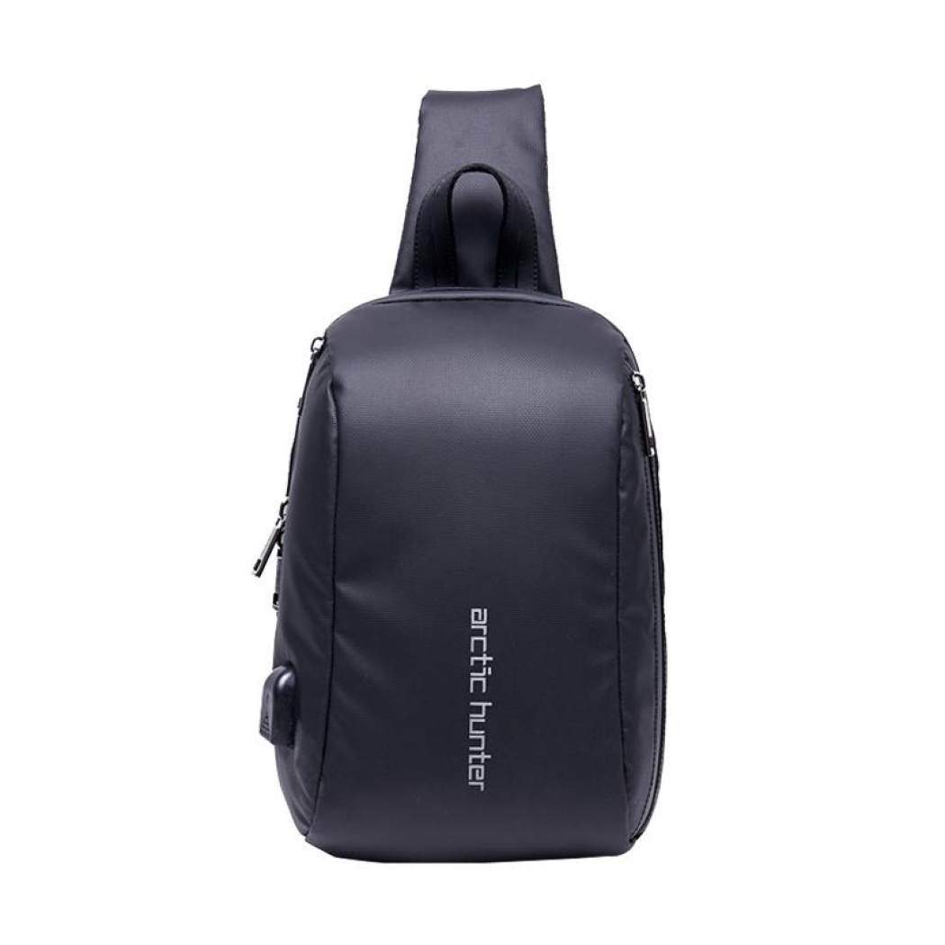 ARCTIC HUNTER τσάντα Crossbody XB-00081, USB, 6L, μαύρη 1 ARCTIC HUNTER τσάντα Crossbody XB-00081