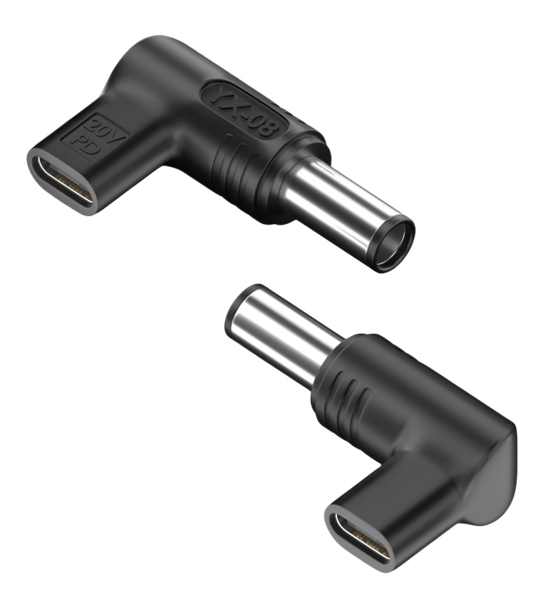 POWERTECH αντάπτορας τροφοδοσίας laptop YX-08, USB-C σε Dell 7.4x5mm, μαύρος 1 POWERTECH αντάπτορας τροφοδοσίας laptop YX-08