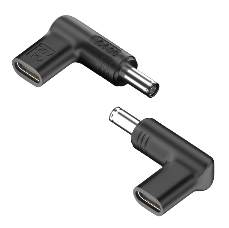 POWERTECH αντάπτορας τροφοδοσίας laptop YX-20, USB-C σε Asus 6x3.7mm, μαύρος 1 POWERTECH αντάπτορας τροφοδοσίας laptop YX-20