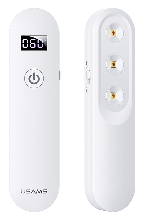 USAMS UV Αποστειρωτής ultra mini US-ZB159,με οθόνη & μπαταρία, λευκός 1 USAMS UV Αποστειρωτής ultra mini US-ZB159