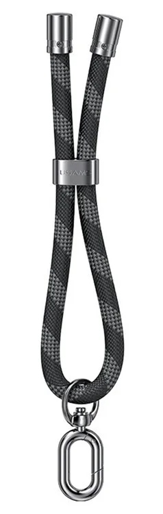 USAMS κορδόνι καρπού για κινητά ZB317, 34cm, universal, μαύρο 1 USAMS κορδόνι καρπού για κινητά ZB317