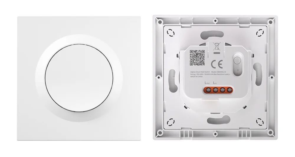 SONOFF smart επιτοίχιος διακόπτης Orb-ZBW1L, μονός, ZigBee 3.0, 6A, λευκός 1 SONOFF smart επιτοίχιος διακόπτης Orb-ZBW1L