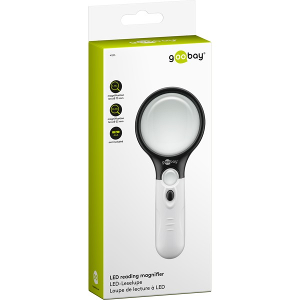 Goobay 41255 LED Μεγεθυντικός Φακός για Διάβασμα Λευκός 2 Goobay 41255 LED Μεγεθυντικός Φακός για Διάβασμα Λευκός - Image 2