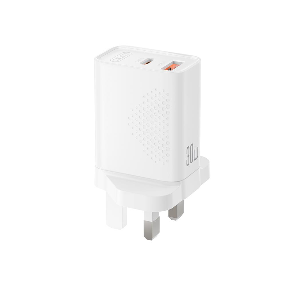 XO L163 PD30W QC Φορτιστής UK Γρήγορης Φόρτισης 18W USB-A & Type-C 1 XO L163 PD30W QC Φορτιστής UK Γρήγορης Φόρτισης 18W USB-A & Type-C