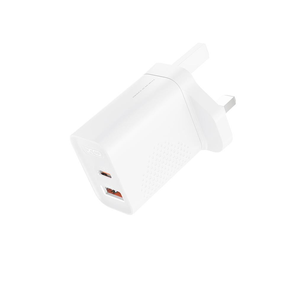 XO L163 PD30W QC Φορτιστής UK Γρήγορης Φόρτισης 18W USB-A & Type-C 3 XO L163 PD30W QC Φορτιστής UK Γρήγορης Φόρτισης 18W USB-A & Type-C - Image 3