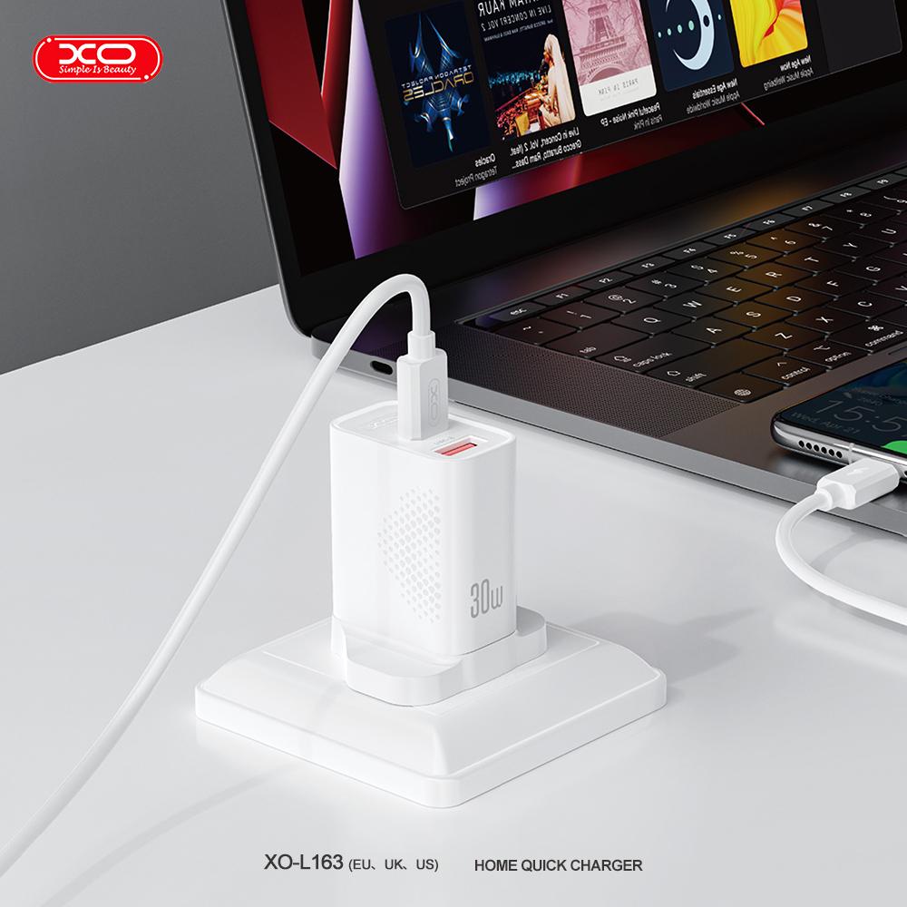 XO L163 PD30W QC Φορτιστής UK Γρήγορης Φόρτισης 18W USB-A & Type-C 5 XO L163 PD30W QC Φορτιστής UK Γρήγορης Φόρτισης 18W USB-A & Type-C - Image 5
