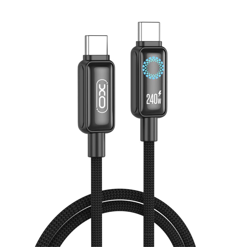 XO NB-Q312A Καλώδιο Φόρτισης & Δεδομένων USB Type-C σε Type-C 240W 1μ 1 XO NB-Q312A Καλώδιο Φόρτισης & Δεδομένων USB Type-C σε Type-C 240W 1μ