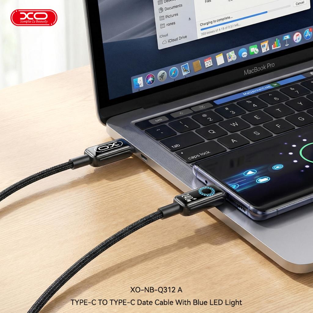 XO NB-Q312A Καλώδιο Φόρτισης & Δεδομένων USB Type-C σε Type-C 240W 1μ 6 XO NB-Q312A Καλώδιο Φόρτισης & Δεδομένων USB Type-C σε Type-C 240W 1μ - Image 6